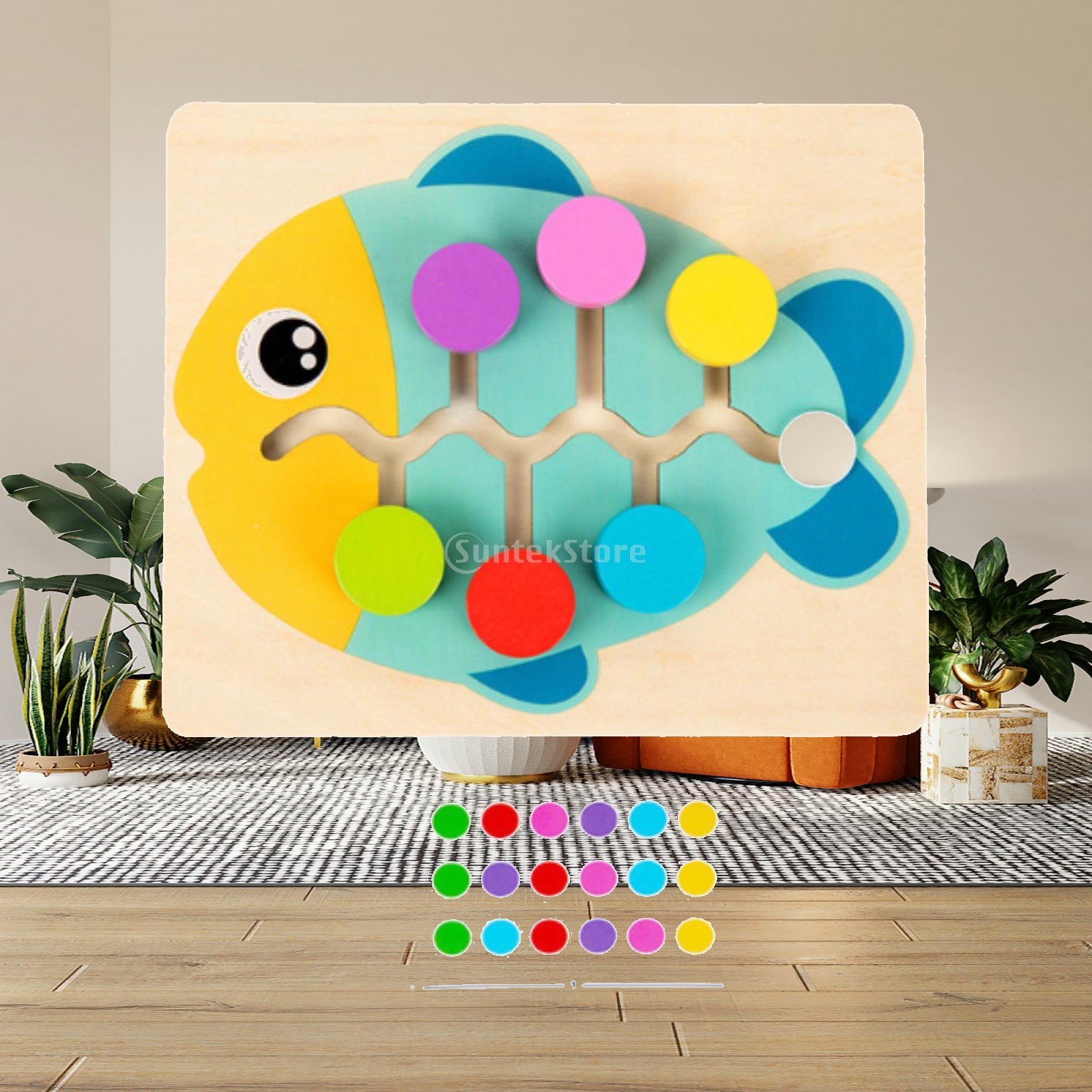 Wood Color Matching Slide Puzz - Strategy Board Game ulasan dan harga