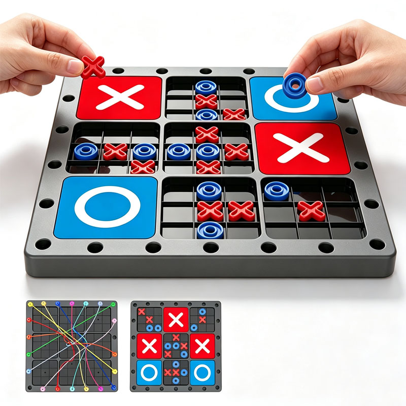 NEW 2 In1 Tic Tac Toe Board Ga - Strategy Board Game ulasan dan harga