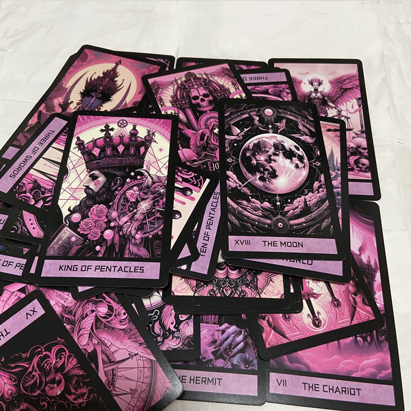 Pink Gothic Tarot Deck 78 Card - Board Game Of Life ulasan dan harga