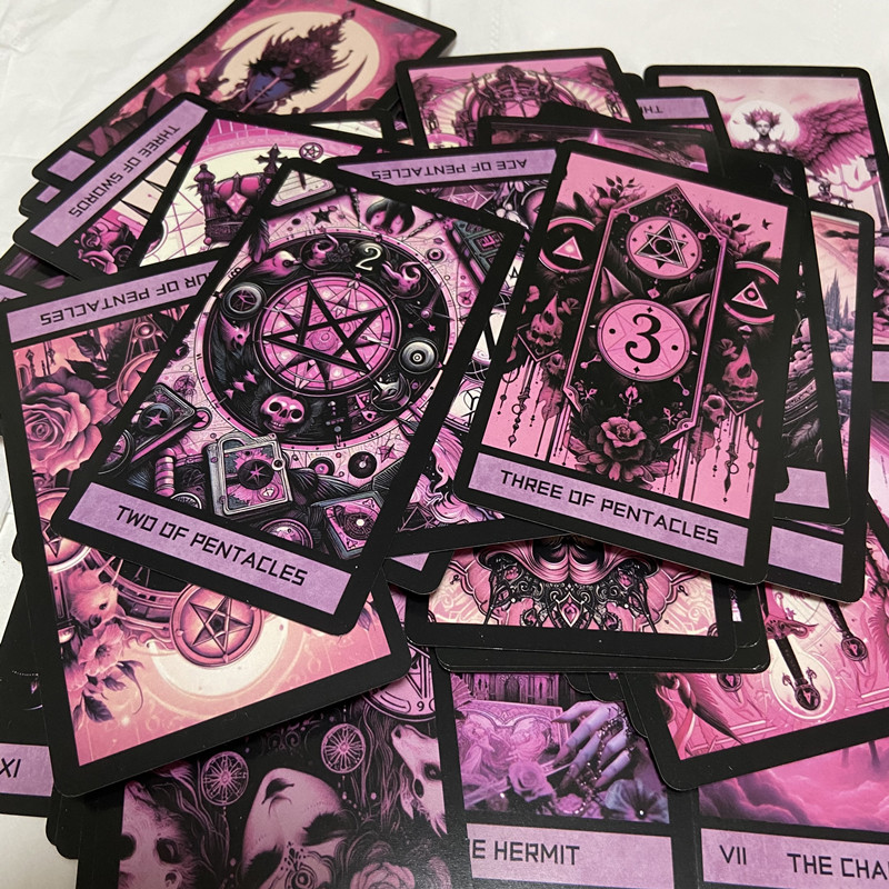 Pink Gothic Tarot Deck 78 Card - Board Game Of Life ulasan dan harga