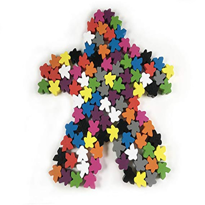14PCS Wooden Humanoid Meeples  - Board Game Catan ulasan dan harga
